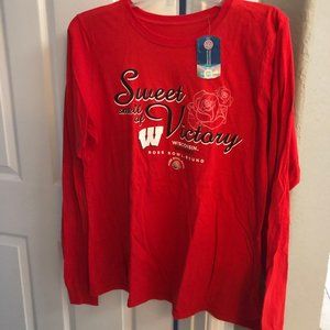 Ladies Univ of Wisc Long-Sleeved Rose Bowl T-shirt